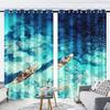 Landscape Cartoon Cute Fruit Print Home Style Decoration Polyester Window Children Bedroom Living Room Curtain Darkening Ideal For Sitting