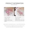 Pink Firefly Flower Stream Beaded Necklace: Sweet and Elegant Collarbone Chain for Women