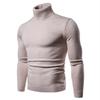Sheath Slim Fit Men Sweater Knitted Pullovers Turtleneck Jumpers Solid Long Sleeve Slim Fit Basics Casual Standard Wool
