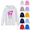 Erkek Baskılı Kapüşonlu Uzun Kollu Sweatshirt Günlük Spor Konforlu Sweatshirt
