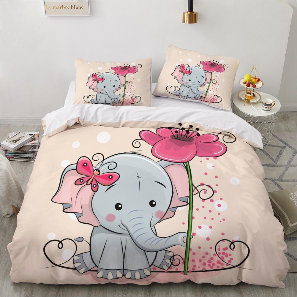 

Cartoon Animals King Queen Duvet Cover Lion Giraffe Crocodile Bedding Set For Kids Boys Wildlife 2/3pcs Polyester Quilt Cover EU single(135x200cm)