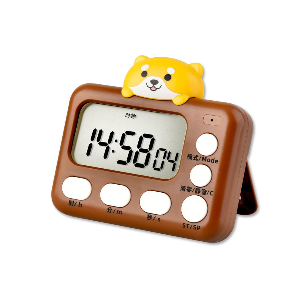 Desk Magnetic Countdown Timer Cartoon Animal Digital Kitchen Timer for Cooking, Study, Exercise Simple Operation