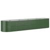 vidaXL Hochbeet Verzinkter Stahl 368x80x68 cm Grün