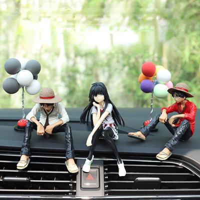 1 Pc Японская анимация One Piece Luffy Yukino Car Interior Decoration Личность Аниме Мини Кукла Для автомобиля Товары Автомобильные аксессуары Украшения интерьера