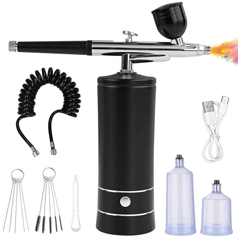 Elektrisches Airbrush-Luftkompressor-Set für Beauty, Nailart und Malerei Sauerstoffinjektion