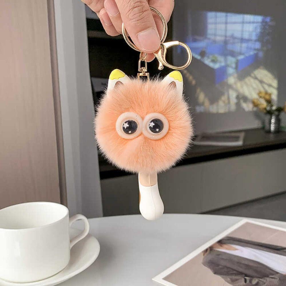 DIY Cat Keychain Creative Couples Keychain New Imitation Plush Pendant
