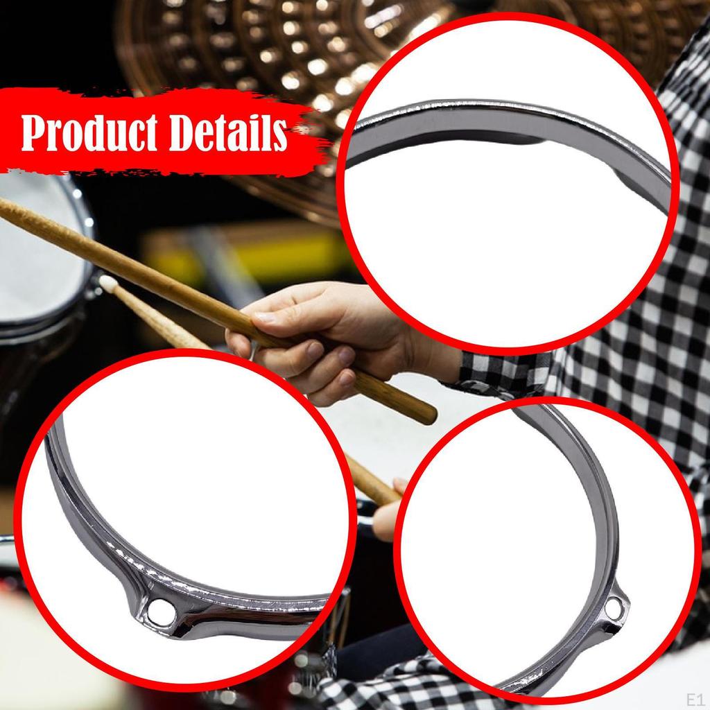 Drum Batter Hoop Decorative Rim Percussion Instrument Part for Practicing