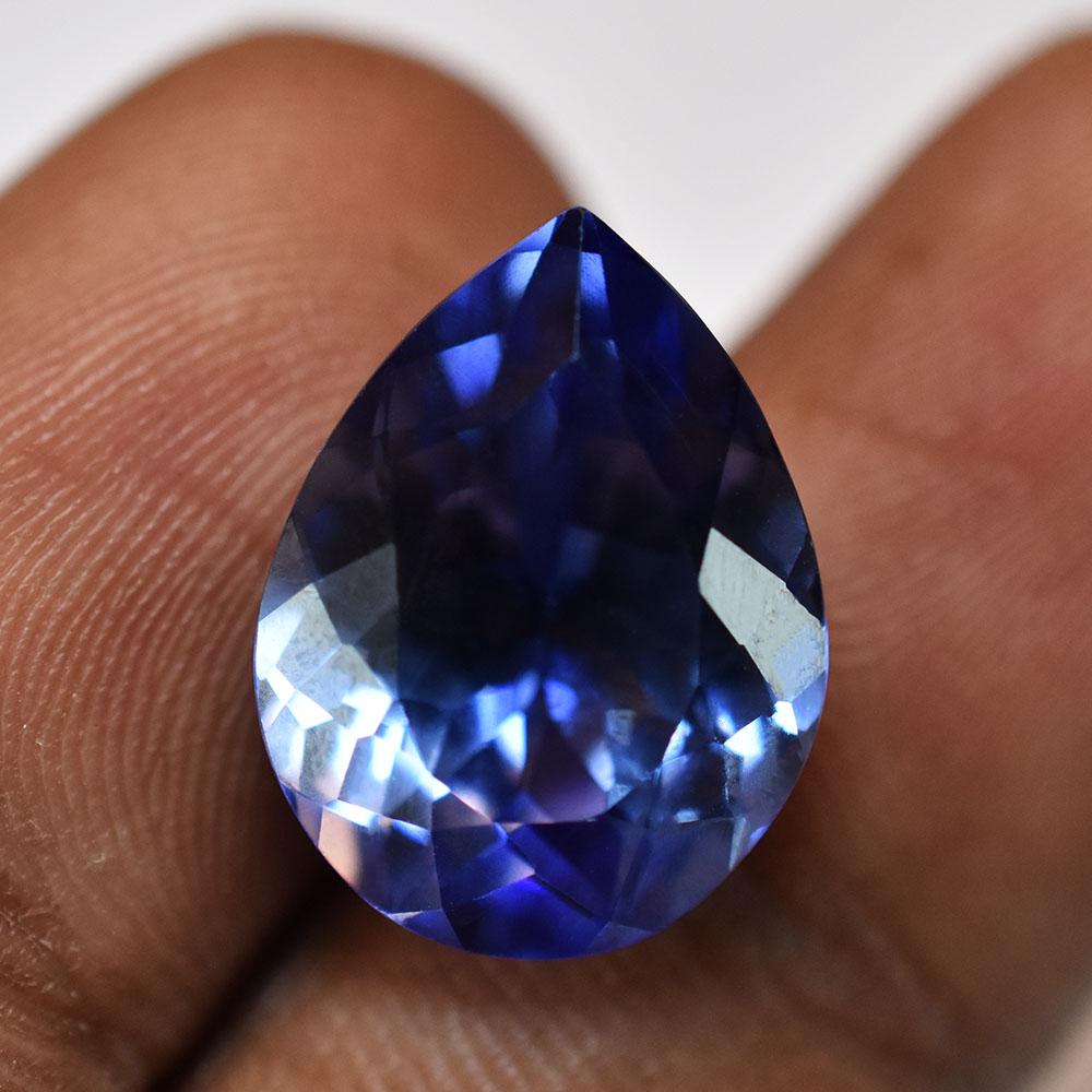 Natural Blue Sapphire Loose Gemstone 11 Ct Pear Cut September Birthstone for Gem Collections