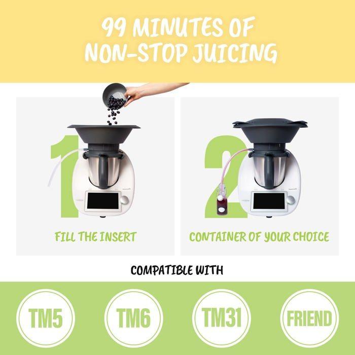 Kitchen Accessories - Mixfino - Thermomix 412600 - Steam Juicer - Compatible Tm6 Tm5 Tm31