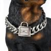 Factory  Cuban Chain Dog Collar Custom Sizes 19mm Lock Gold Stainless Steel Chain