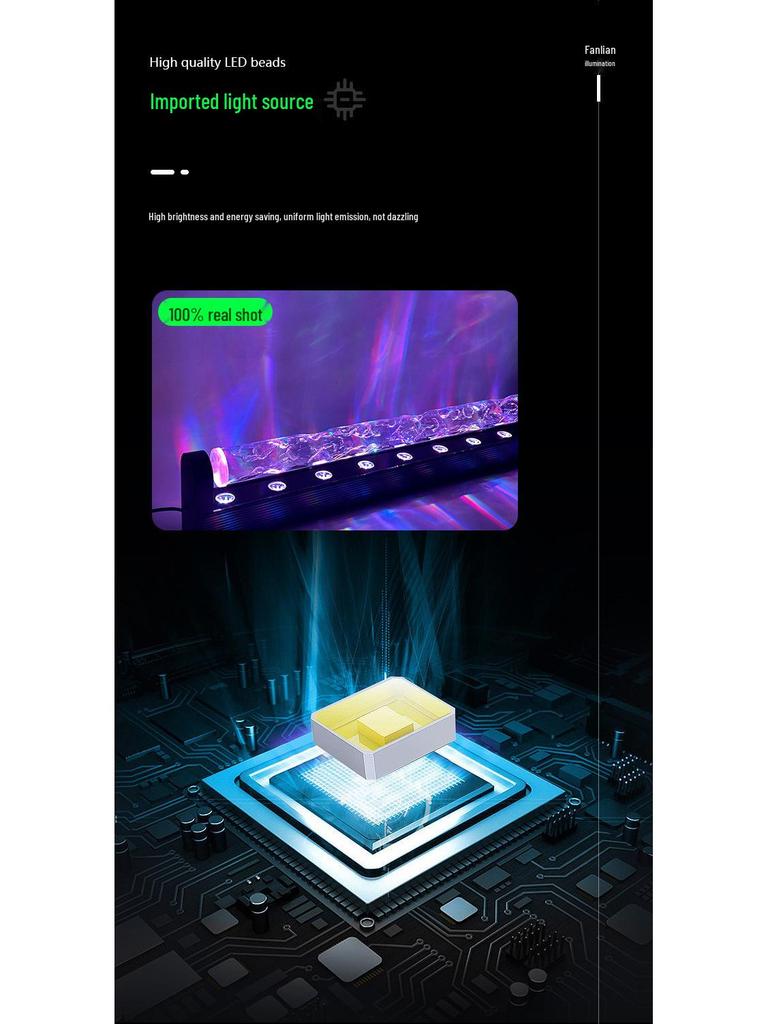 Dynamic Ripple Wall Washer LED Light for Bars, Restaurants, and Shops