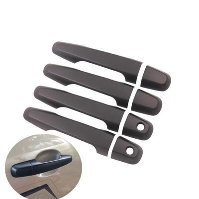 For Mitsubishi L200 Triton L 200 2015 2016 2017 2018 Matte Black Chrome Car Door Handle Cover Styling