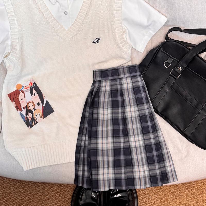 Japanese Style Authentic Pleated Tartan Skirt - School Uniform & Academic Style, Popular Whitening Summer Item