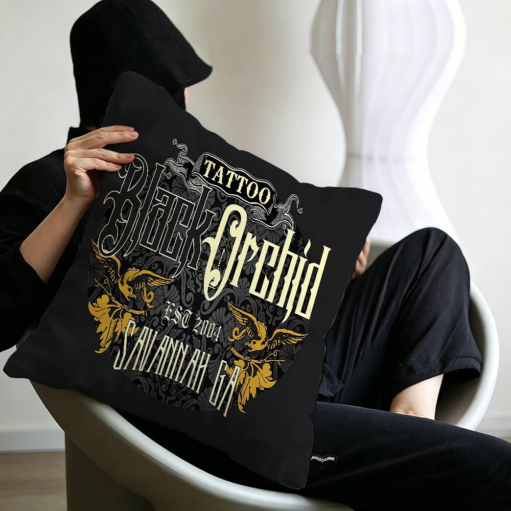 Tattoo Shop LOGO Pillow Gifts Home Office Furnishings Bedroom Sofa Car Cushion Cover case xcm