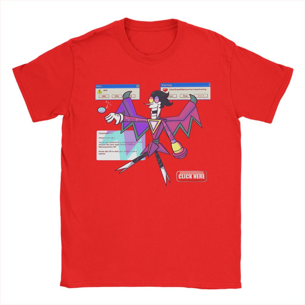 Vintage T-shirt Deltarune Spamtom Neo Bomulls T-shirts Mode T-shirt för Män Sommar Y2K Basic Casual Kortärmade T-shirts