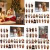 Christmas Dog Series Acrylic Advent Calendar Hanging Ornaments For Holiday Celebrations