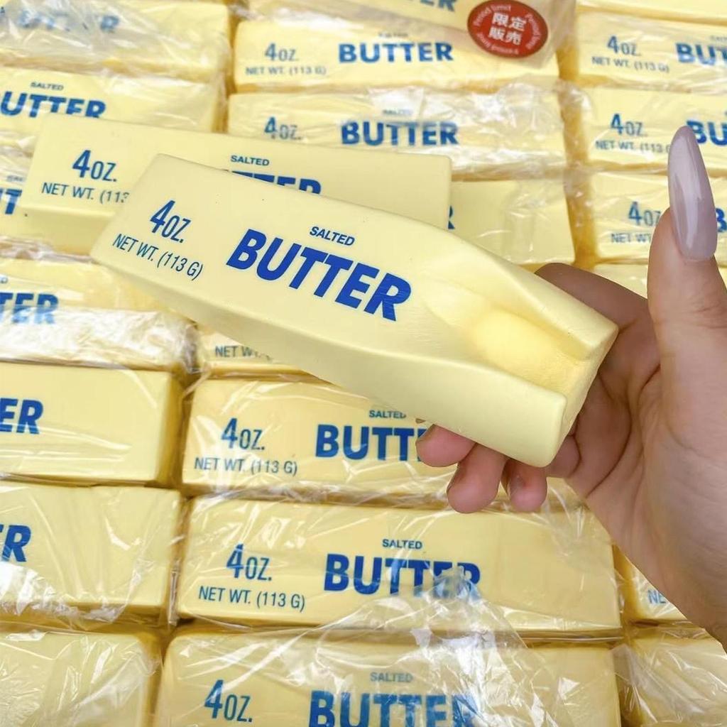 Slow Rising Squishy,Taba Squishy, Stress Balls,Stress Relief & Fidget Toys for ADHD,Party Favor Gift (Butter Stick-1pcs)