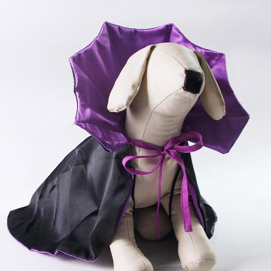 Halloween Pet Cape Costume Adjustable Wizard Cloak Cat Cosplay Apparel Halloween Party Accessories for Small Medium Dogs And Cats