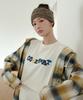 COVERNAT Clay Logo Graphic T-Shirt Cream
