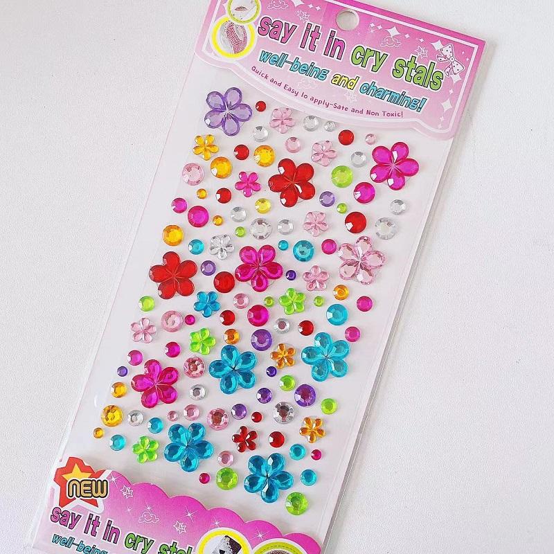 New Stickers On The Face Rhinestone Makeup Bright Face Art Sticker Children's Temporary Tattoo Rhinestone for Strasse Makeup