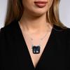 Labradorite Necklace Blue  Natural Beads  Gifted Pendant Cts