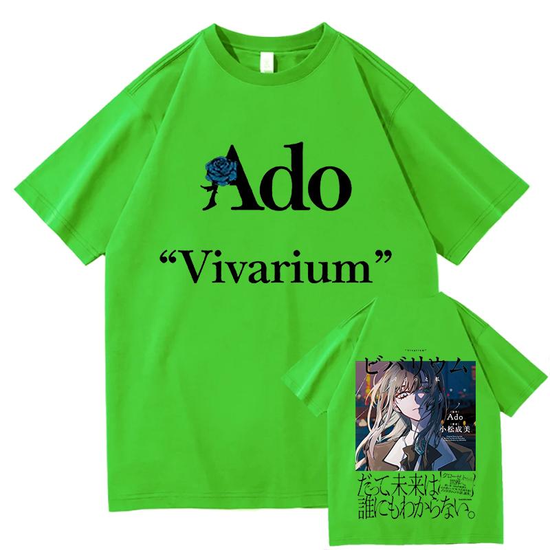 

Ado Vivarium 2025 Graphic T Shirt Unisex Women Fashion Hip Hop Short Sleeve T-shirts 100% Cotton Aesthetic T-shirts Streetwear Tops 2XL