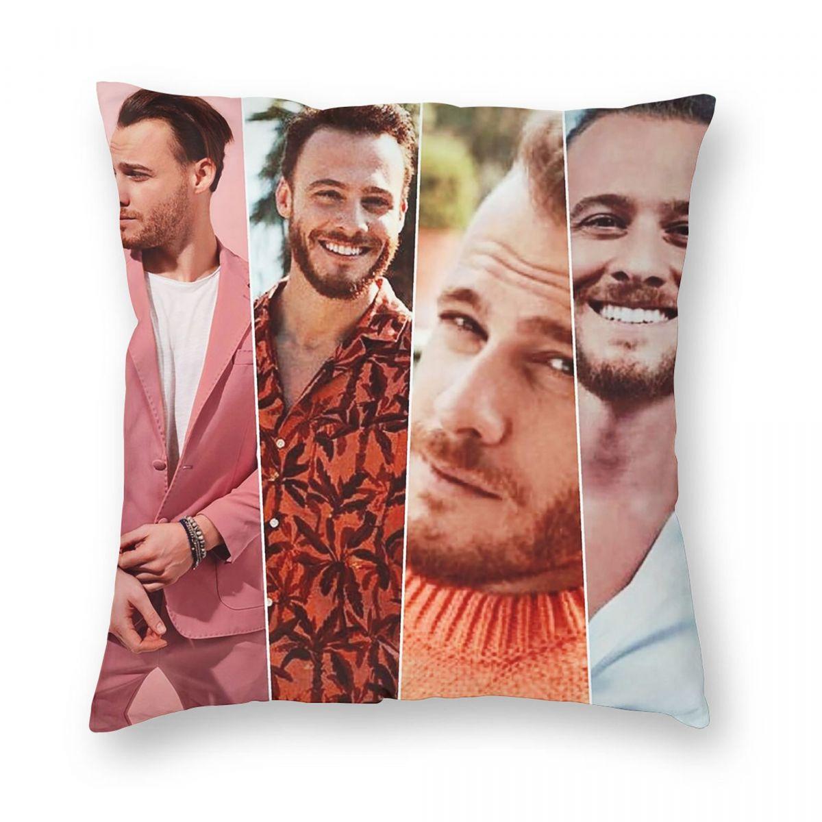

Kerem Bursin Square Pillowcase Pillow Cover Cushion Zip Decorative Comfort Throw Pillow for Home Sofa 12x12Inch