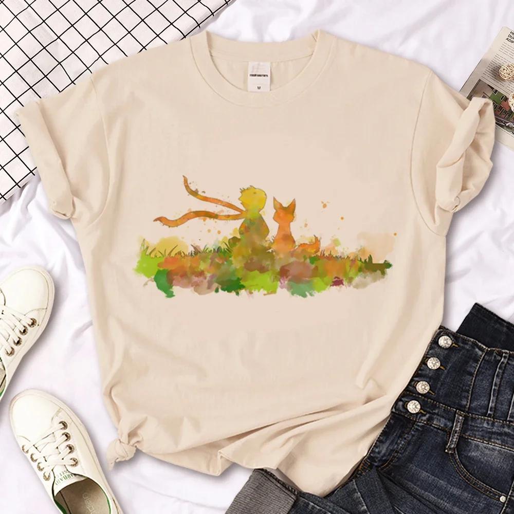 Little Prince T-shirt Women's Summer T-shirt Women's Casual Loose Designer Pattern Clothing