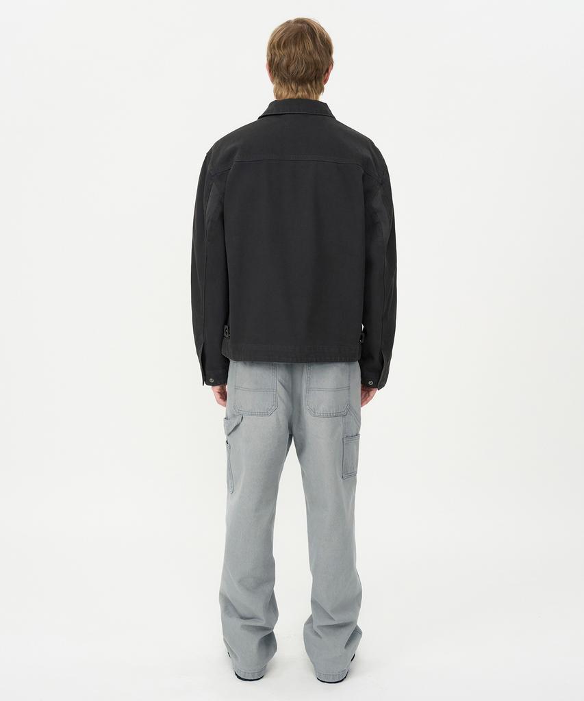 Insilence Garment-Dyed Bartack Jacket Charcoal