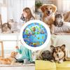 Pet Cooling Mat AntiScratch Cat Water Mat 39.37x39.37 Inches Inflatable Ice Pad With Pump Sensory Toy For Hot Weather