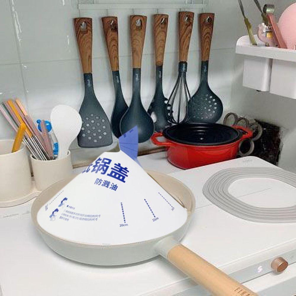 10pcs Round Paper Microwave Splatter Cover Anti-overflow Disposable Pot Lid  Travel