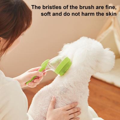Pet Bath Brush Dog Soap And Shampoo Dispenser Pet Grooming Massage Scrubber for Long Short-Haired Dogs Cats