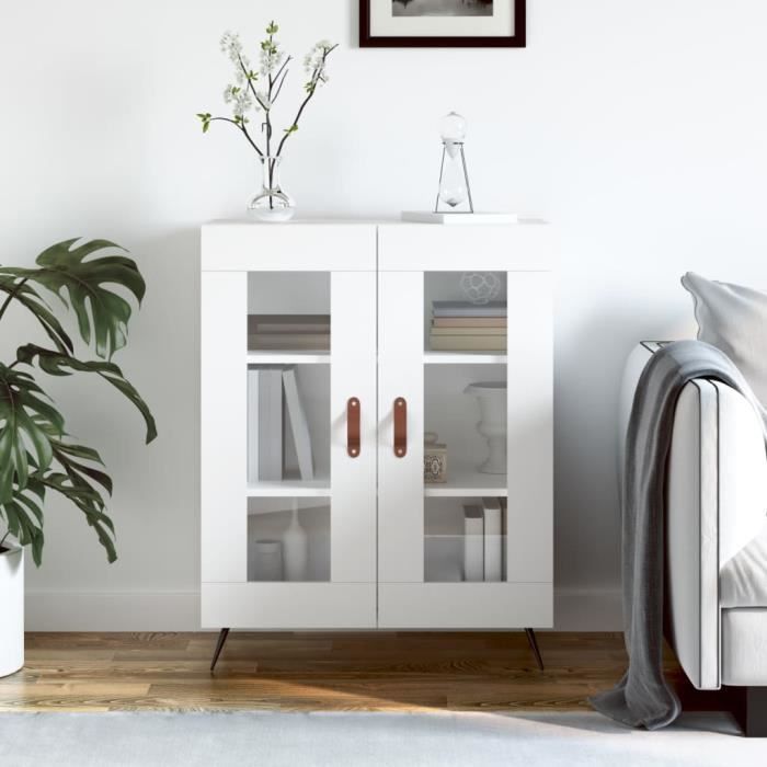 VidaXL Buffet blanc 69,5x34x90 cm bois d'ingénierie 827756