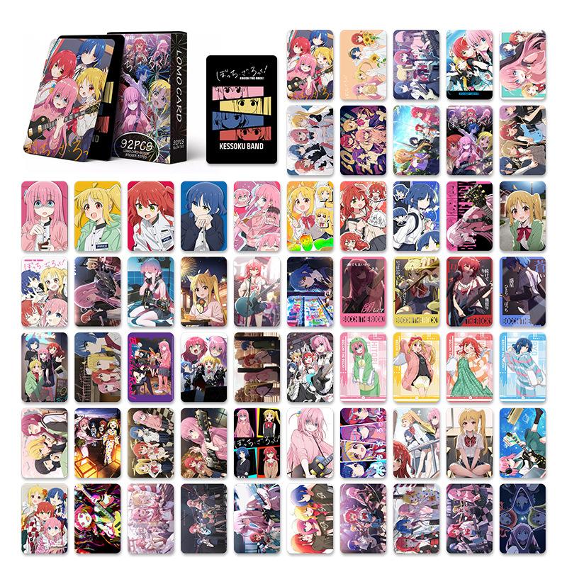 92 szt./zestaw Anime Bocchi The Rock Kartki ze Zdjęciami Karta LOMO Fotokarta dla Fanów Kolekcja Prezent