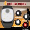 USB Rechargeable Clip On Lamp for Cap Aglimmer Running Lights Compact LED Clip Headlight  Jogging