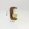 [PL]Simple Solid Wood Brass Bell Dopamine Wind Chimes Magnetic Traceless Glue Free Installation Doorbell Creative Decoration