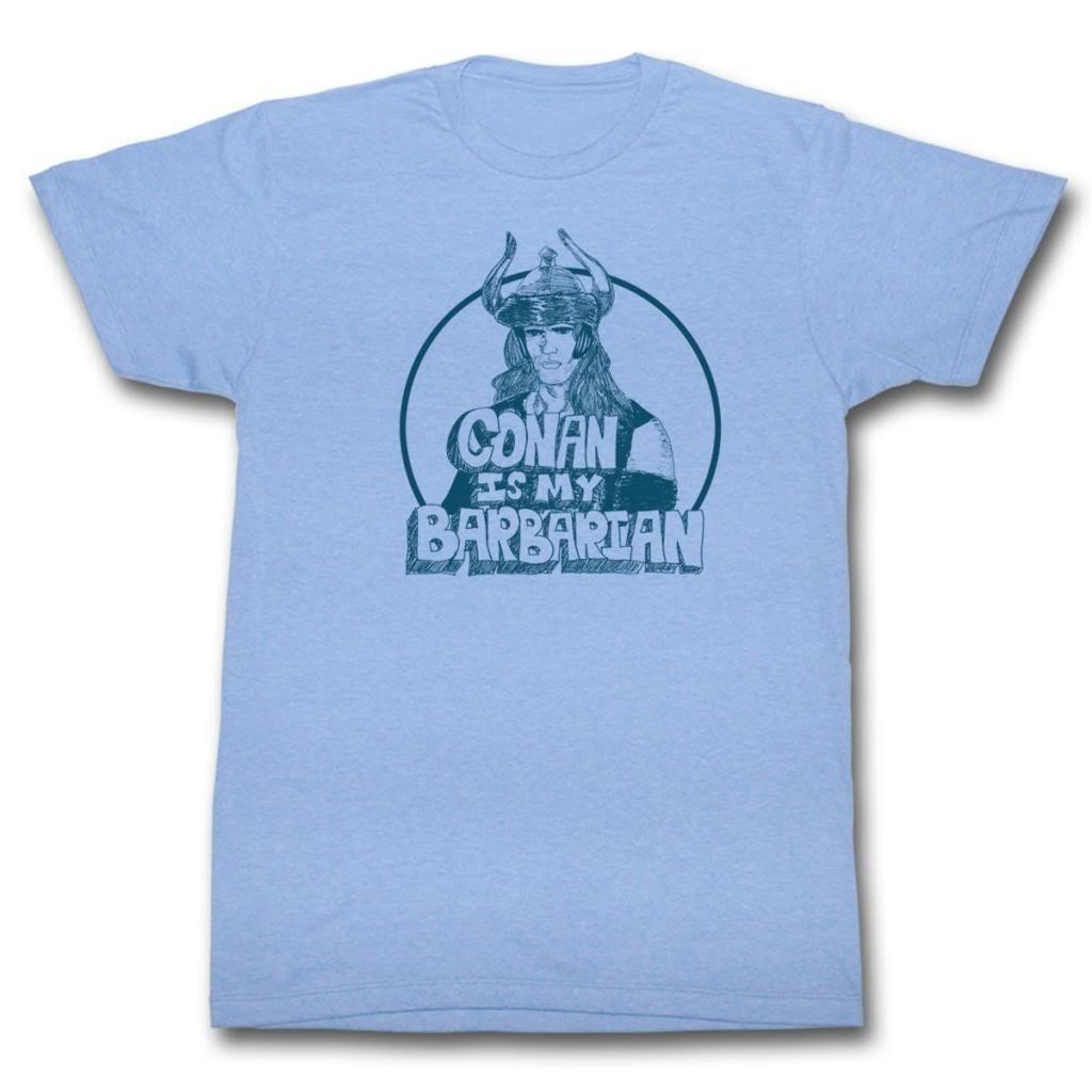 Conan The Barbarian My Barbarian Light Blue Heather Adult T-Shirt