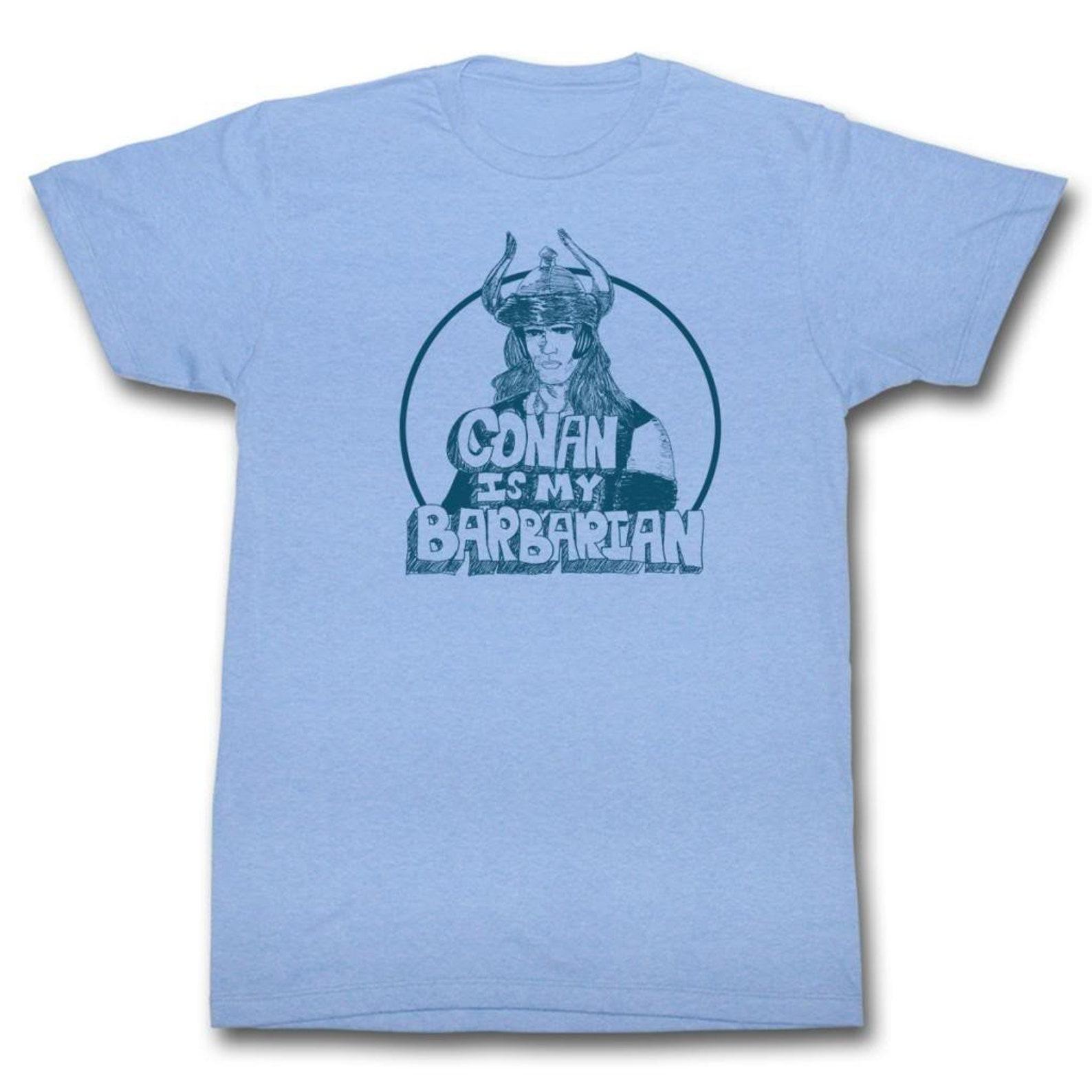 Conan The Barbarian My Barbarian Light Blue Heather Adult T-Shirt S