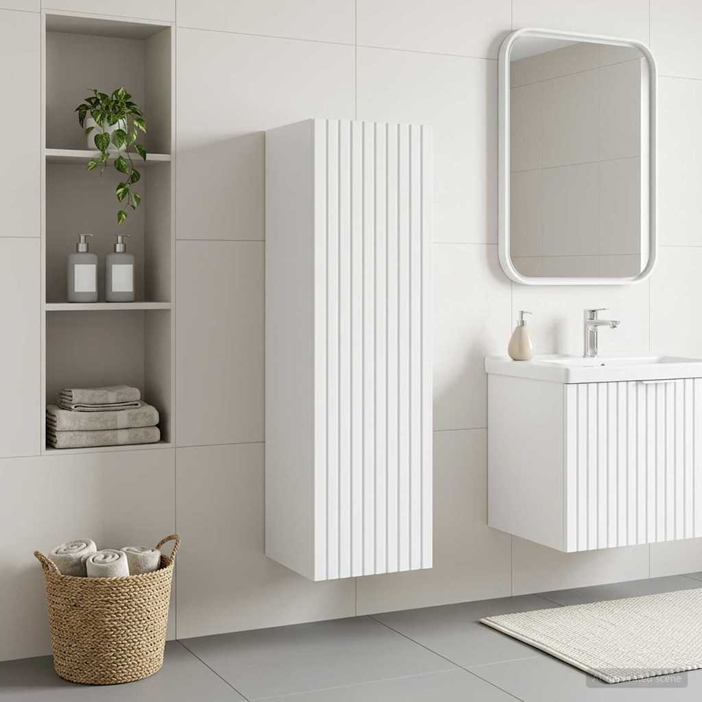 Wall Mounted Bathroom Cabinet Glossy White