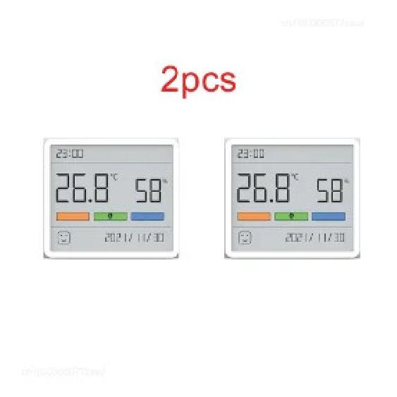 

DUAK Atuman Digital LCD Indoor Convenient Temperature Sensor Humidity Meter Clock Electronic Thermometer Mini Hygrometer 2pcs