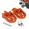 2Pcs Aluminium Footpegs Foot Pegs Footrest Foot Rest Replacement for 65-990 SX/XC/TC