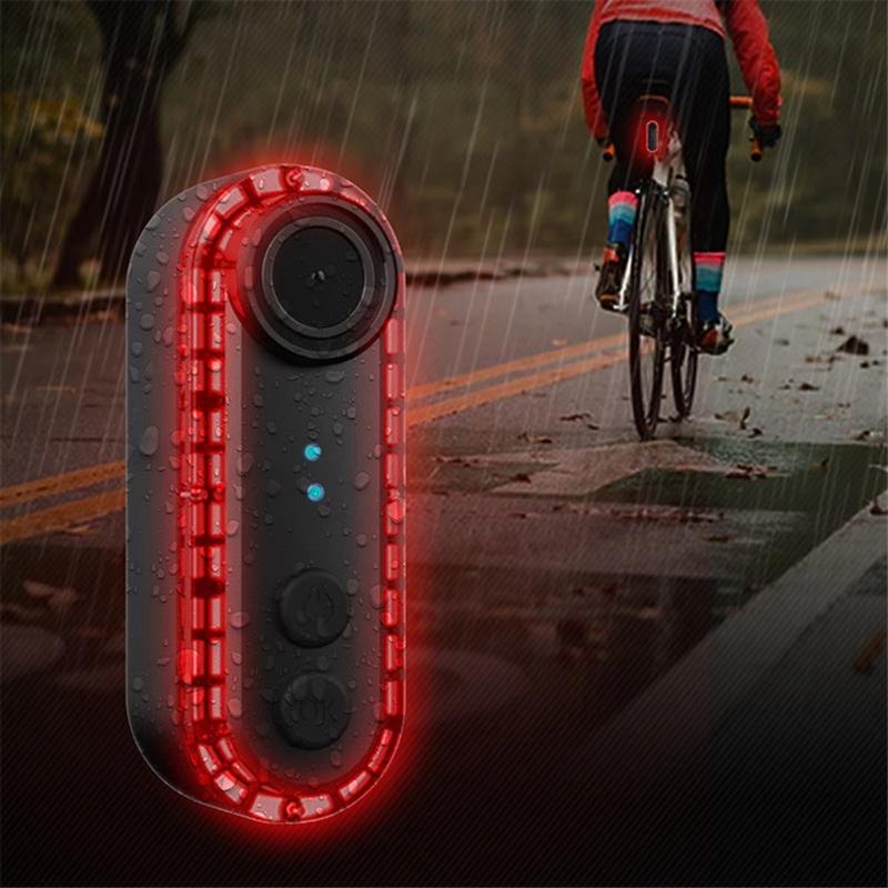 Nuova Luce Posteriore per Bicicletta con Fotocamera Integrata, 3500mAh, 5-7H di Registrazione Continua, Equipaggiamento di Sicurezza per Ciclisti Stradali e Urbani