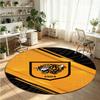 Hull FC Printed Round Crystal Velvet Rug Soft Non Slip Floor Carpet For Bedroom Holiday Gift
