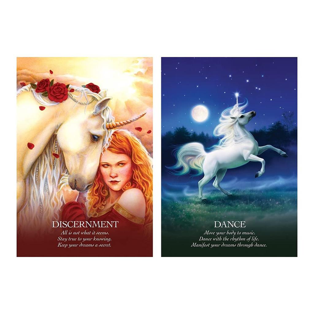 Kancharo Oracle Cards, 44-Card Tarot Card Set [Oracle of the Unicorns], Includes Basic Instructions and Pouch in Japanese (Authentic)