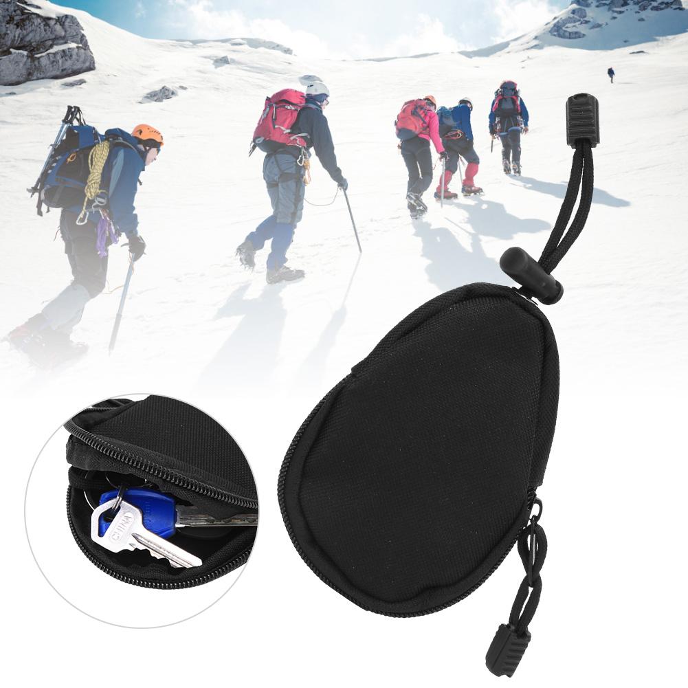 Oxford Cloth Black Tactics Key Bag Change Coin Purse Outdoor EDC Utility Tool Equipment Pouch