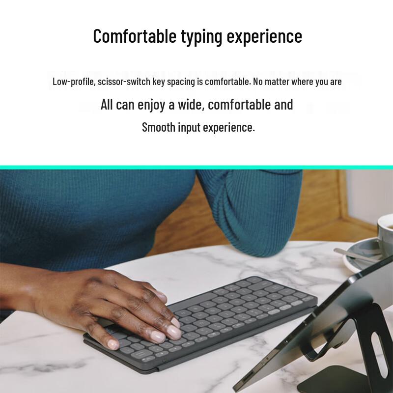 Logitech Keys-To-Go 2 Ultra-Thin Portable Multi-Device Bluetooth Keyboard
