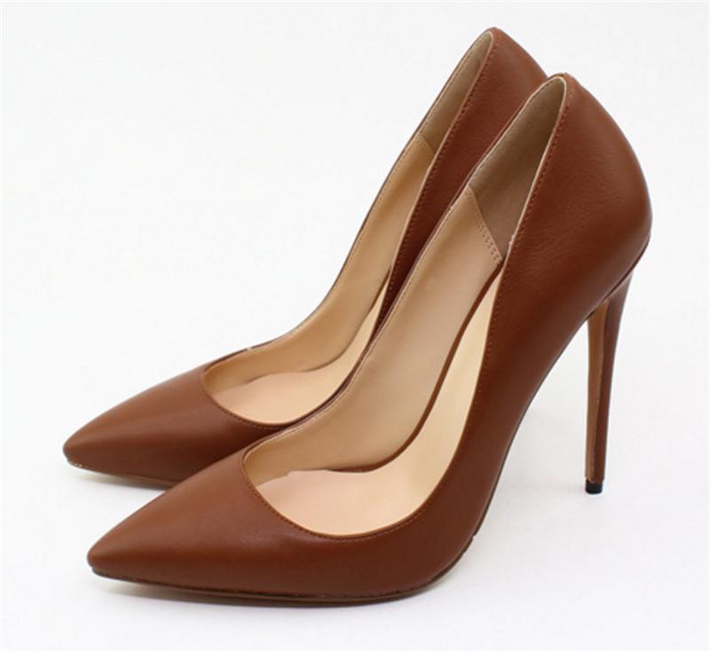 Zapatos de marca para mujer, tacones altos, zapatos de mujer, zapatos de tacón de aguja, zapatos para mujer, tacones altos negros, zapatos de boda de cuero PU fgb7