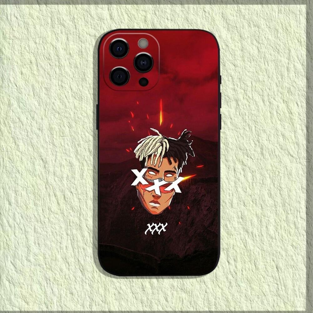 Custodia per Telefono del Rapper X-XXXTentacionS Per iPhone 16 15 14 13 12 11 Pro Max Mini X XS SE 7 8 Plus 16E Antiurto Antiscivolo Morbida
