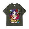 275 GSM Washed T-shirts 100% Cotton Dragon Ball V44 Lunch Waifu Print Unisex Heavy Cotton T Shirt