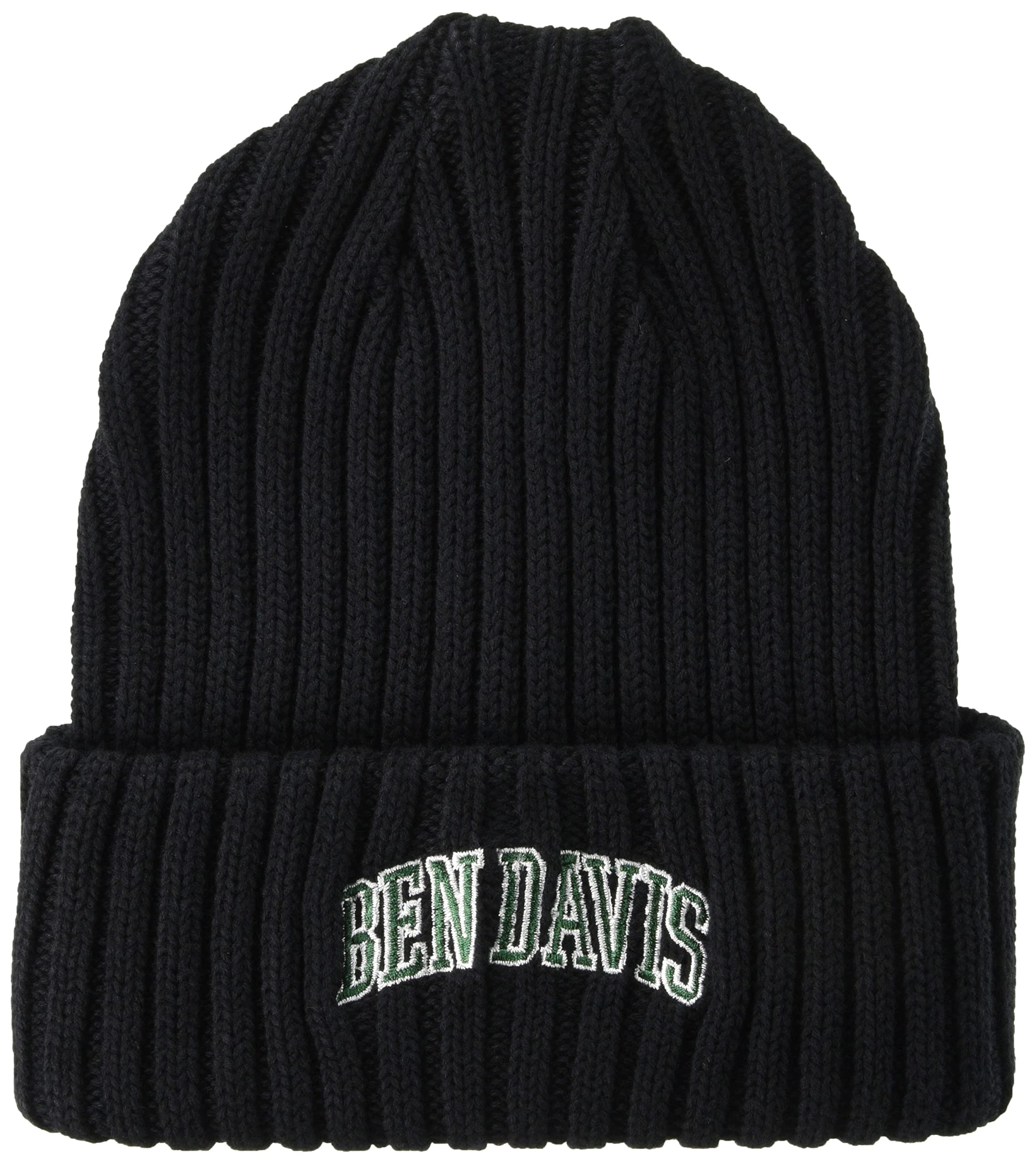 

Вязаная шапка с вышивкой Ben Davis College BDW-9500CL_BKGRN чёрный